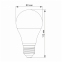 LED лампа VIDEX A60e 10W E27 4100K 1