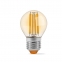 LED лампа VIDEX Filament G45F 6W E27 3000K 1