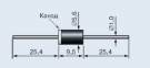 1,5КЕ33СA Обмежувач напруги (супресор) двонаправлений Р = 1500Вт U = 33В DO-27 0