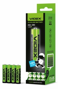 Батарейка лужна Videx LR03/AAA SHRINK