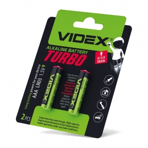 Батарейка лужна Videx LR03/AAA Turbo  BLISTER