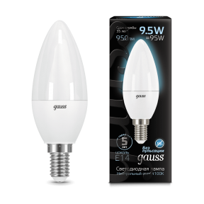 Лампа Gauss LED Candle E14 9.5W 4100К 950Лм