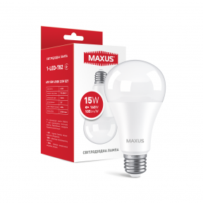 LED лампа MAXUS A70 15W 4100K 220V E27 (1-LED-782) 1575Lm