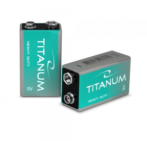 Батарейка сольова Titanum 6F22 SHRINK