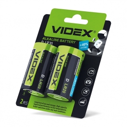 Батарейка лужна Videx LR2O/D BLISTER CARD